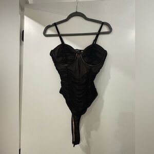 Akira black lingerie body suit